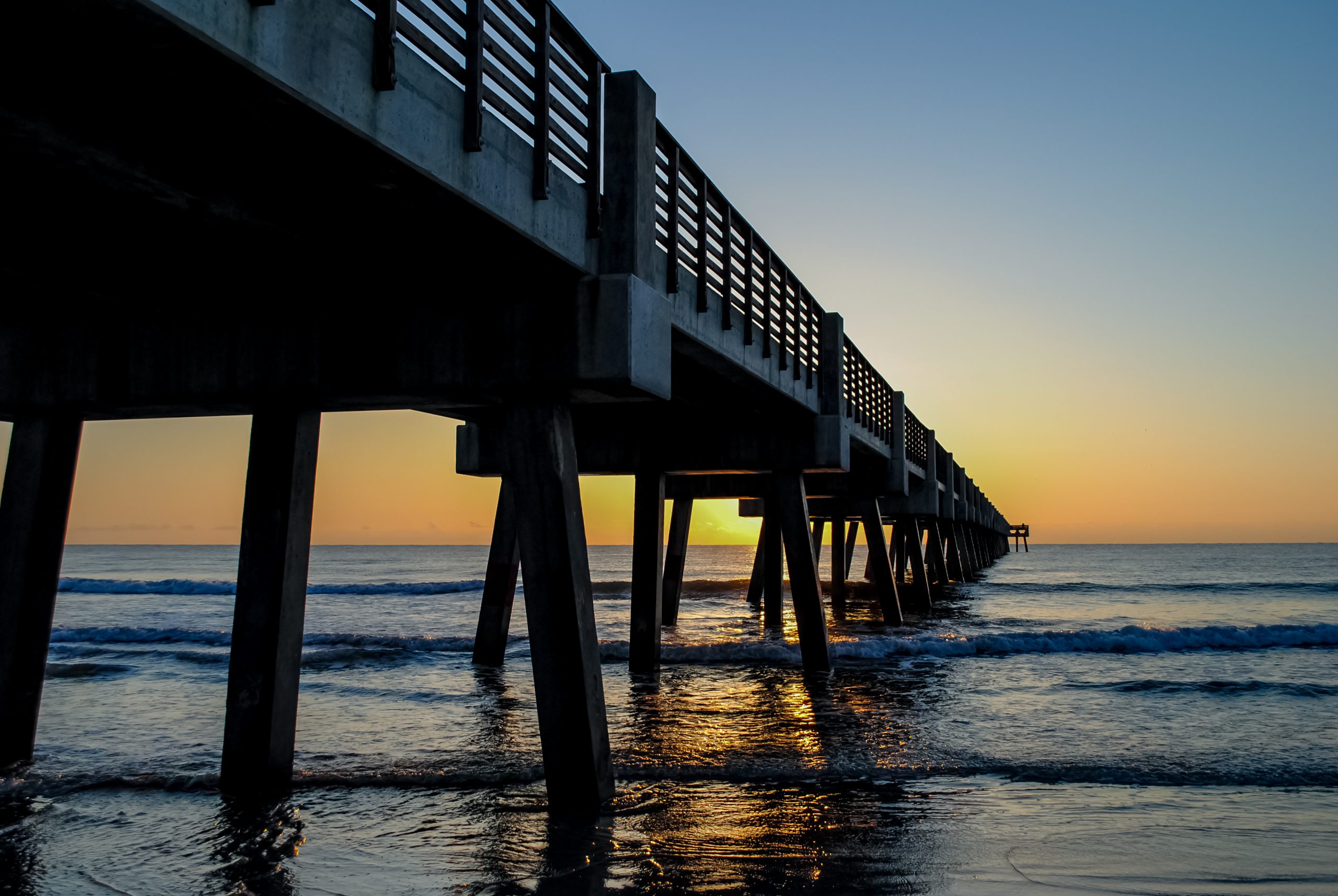 Jacksonville Beach Pier at Sunrise
